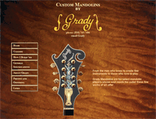 Tablet Screenshot of gradymandolins.com